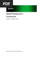 Splunk 6.3.1 Forwarding