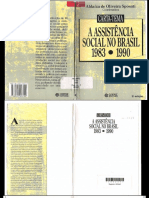 A Assistência Social No Brasil 1983-1990 Carta Tema-Aldaíza de Oliveira Sposati 2 . Edição