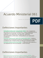 Acuerdo Ministerial 061.
