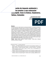 Evaluación de Impacto Ambiental. Caso La Colosa, Cajamarca, Colombia