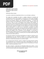 Carta Banco Industrial Reactivacion de Cuenta