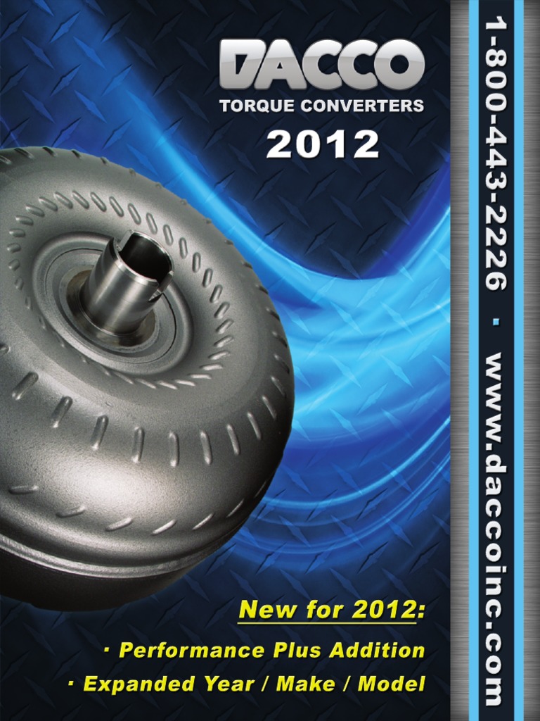 2012 Torque Converter Catalog PDF | PDF | Audi | Transmission