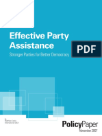 Effective Party Assistance Stronger Parties for Better Democracy PDF