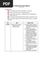 5-12 Spanish Instructional Alignment: June 2nd, 2016