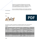 Constantes fisiológicas de los principales animales domésticos y de laboratorio