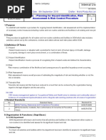 Hirarc FORM Sample Clinic  Personal Protective Equipment 