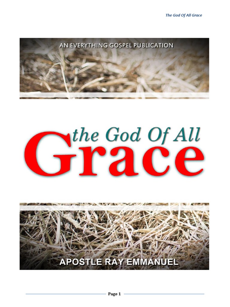 The God of All Grace | PDF | Grace In Christianity | Salvation