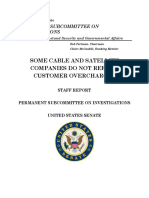 U.S. Senate Cable Companies Investigation