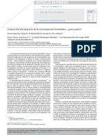 (Edit) Evaluación Del Impacto de La Investigación Biomedica