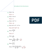 Ejercicios Resueltos de Derivadas