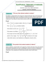 Sum and Product of Rational