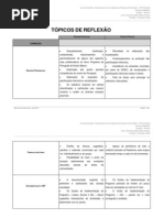 Tópicos de reflexão