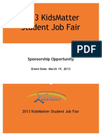 Job Fair Sponsor Proposal 2013