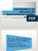 Las Fuentes y los Recursos del Asesoramiento Familiar.ppt