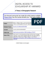 Wilson, William & Anmol Chaddha_2010._The Role of Theory in Ethnographic Research