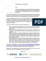 Carta A Los Ministros de Medio Ambiente