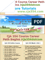 CJA 354 Course Career Path Begins Cja354dotcom