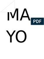 Letras Mayo