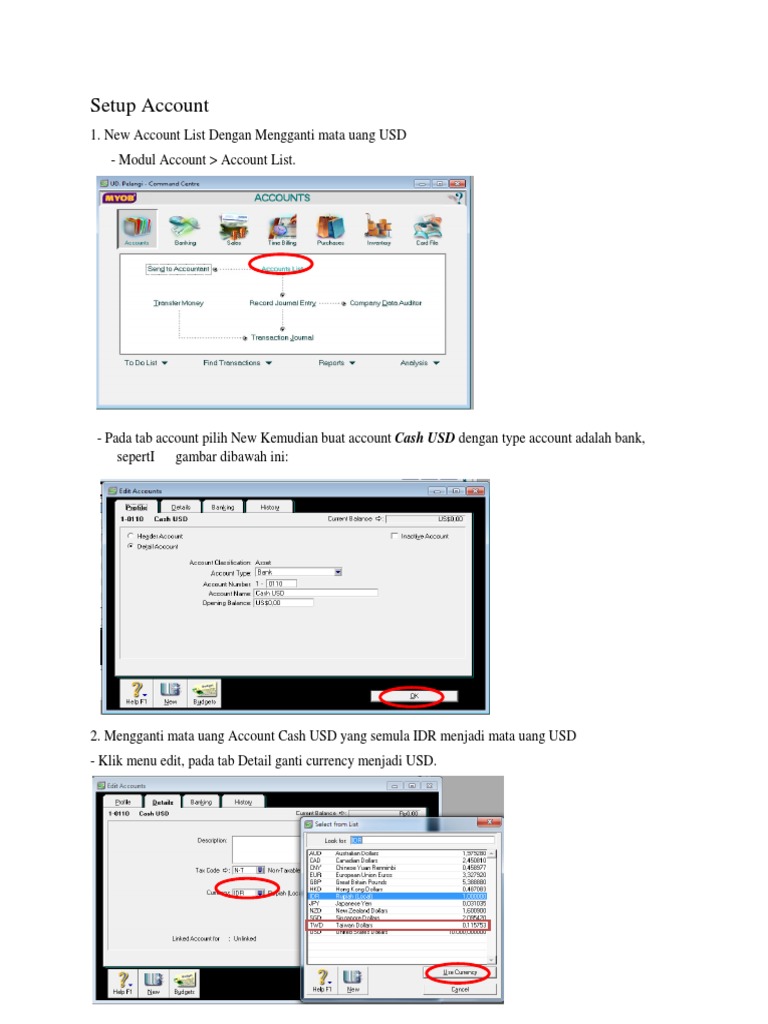 Setup Modul Account PDF | PDF