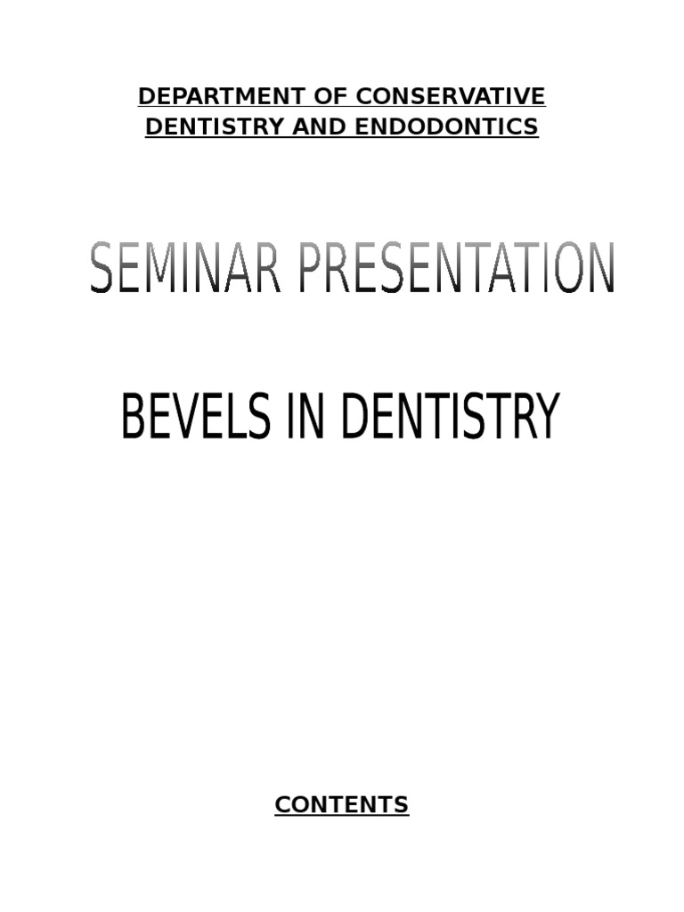 Department of Conservative Dentistry and Endodontics