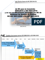 Plan Para Transicion a ISO 9001-2015