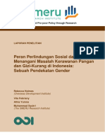 Peran Perlindungan Sosial Dalam Mengatasi Kerawanan Pangan Dan Gizi-Kurang Di Indonesia - Sebuah Pendekatan Gender