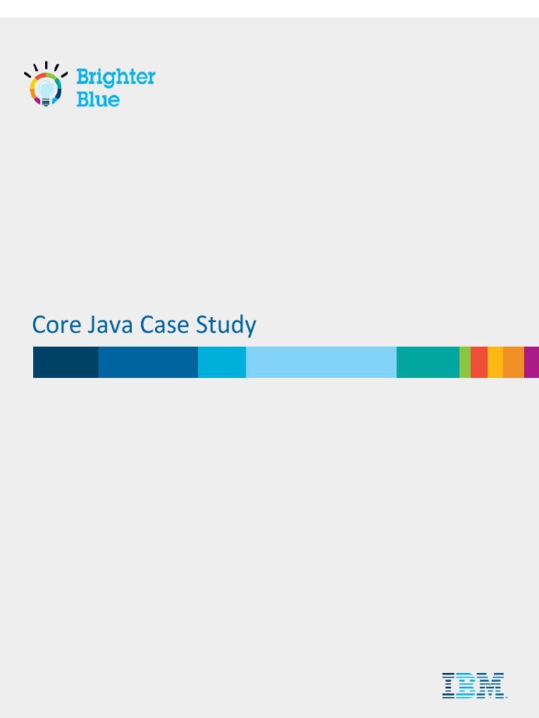 core java case study