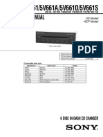 Sony CDX-5V661/5V661A/5V661D/5V661S Service Manual