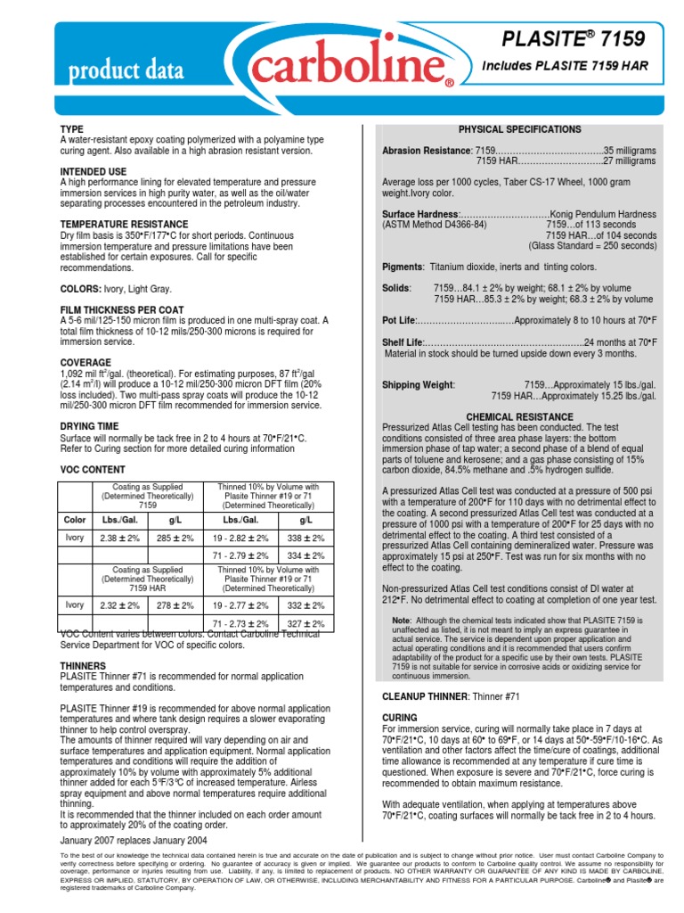 Plasite 7159 PDS 1-07 (1).pdf  Pressure  Water