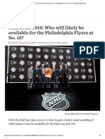 NHL Draft 2016_ Who Will Likely Be Available for the Philadelphia Flyers at No