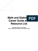 Math and Statistics Career Guide