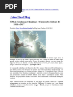 NASA Mudancas Climaticas e Catastrofes Globais de 2011 a 2017