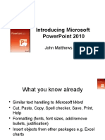 Introducing Microsoft Powerpoint 2010: John Matthews (Its)