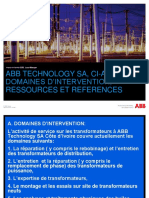 Présentation de L'actvité Service Sur Lestransformers de ABB PDF