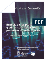 Análisis de procesos y administración de los productos arquitectónicos