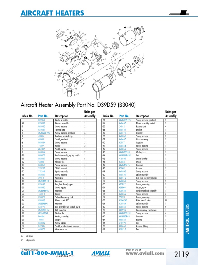 Janitrol Heater Parts