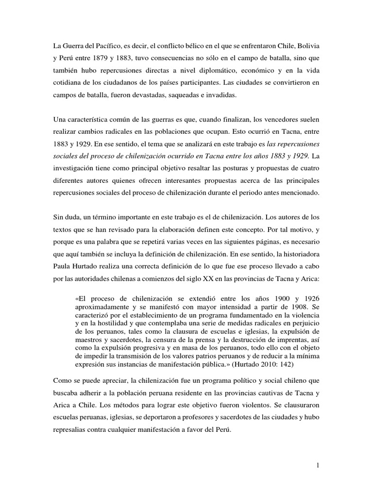 Ejemplo de Estado de La Cuestion 2016 2 Perú Chile Prueba gratuita de 30 días Scribd