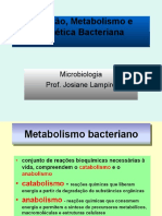 Nutrição, Metabolismo e Genética Bacteriana