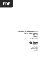 Sun SPARC® Enterprise MX000 Server Administration ES-411 M9000