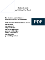 Distancia Justa - Cristina Peri Rossi PDF