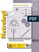 Procedimientodi-001calibracion Proyectores de Perfiles PDF