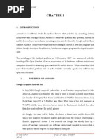 Download Mini project report on Android Technology with sample code by Shashank SN31665805 doc pdf