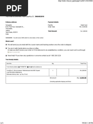 Order Confirmation