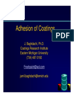 Adhesion of Coatings