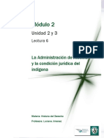 Lectura 6 - Administración de Justicia y Condición Jurídica Del Indígena