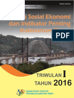 Kondisi Sosial Ekonomi Dan Indikator Penting Kalimantan Timur Triwulan I 2016