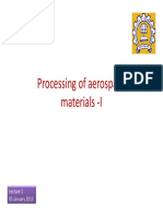 Processing of Aerospace Materials - I