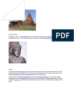 History - Brihadeshwar Temple of South India