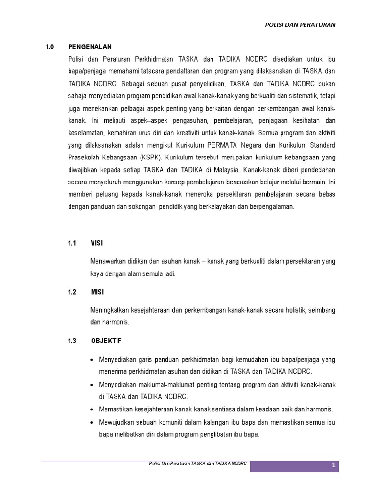 Aktiviti Melibatkan Ibu Bapa Di Taska