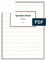 IC 34 Question Bank - Answer Paper